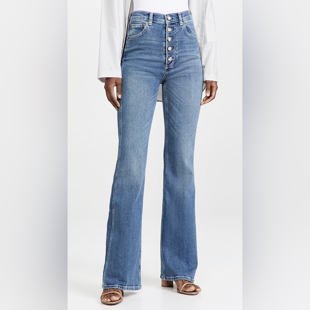 NWT, Boyish Ricky High Rise Flare Jeans, About Time, size 23